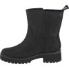 Čierne dámske kožené nízke čižmy Timberland Carnaby Cool Wrmpullon WR (Veľkosť 38)