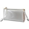Rovicky Strieborná mini kabelka s vreckom na telefón