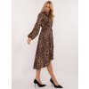 Dámske leopardie košeľové šaty