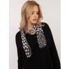 Čierny dámsky oversize sveter s lesklou niťou
