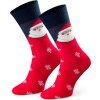 Červeno-modré pánske vianočné ponožky Art.136