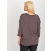 Hnedá voľná blúzka (Veľkosť ONE SIZE)