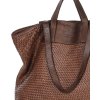 MARCO MAZZINI Hnedá pletená shopper bag (Veľkosť ONE SIZE)