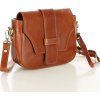 MAZZINI VERONA Hnedá dámska kožená crossbody kabelka