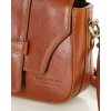 MAZZINI VERONA Hnedá dámska kožená crossbody kabelka