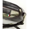 MAZZINI VERONA Tmavo hnedá kožená crossbody