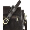 MAZZINI VERONA Tmavo hnedá kožená crossbody