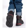 Čierne zateplené chlapčenské členkové topánky