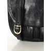 MARCO MAZZINI Čierna kožená crossbody kabelka s chlopňou