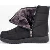 Čierne pohodlné dámske snehule