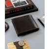 Elegantná hnedá pánska kožená peňaženka s RFID systémom Rovicky L227