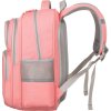 Dvojkomorový dievčenský ružový školský plecniak Peterson