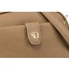 Béžová dámska crossbody kabelka s odnímateľnou prednou taštičkou