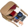 Béžová dámska crossbody kabelka s odnímateľnou prednou taštičkou