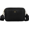 Čierna dámska crossbody kabelka so zlatými zipsami Rovicky