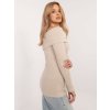 Béžový dámsky sveter s odhalenými ramenami