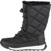 Čierne dámske snehule Sorel Whitney II Plus Tall Lace WP (Veľkosť 36)