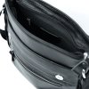 Elegantná čierna pánska kožená taška cez rameno