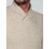 Béžový pánsky sveter s golierom (Veľkosť M)
