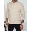 Béžový pánsky sveter s golierom (Veľkosť M)
