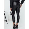Čierne dámske koženkové nohavice WAXSTEP