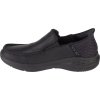 Čierne kožené slip-on tenisky Skechers Parson - Oswin