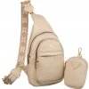 Rovicky Béžová crossbody taška s odnímateľnou peňaženkou