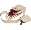 Rovicky Béžová crossbody taška s odnímateľnou peňaženkou