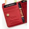 Peterson Červená dámska peňaženka z lakovanej kože Y748