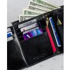 Rovicky Čierna priestranná pánska peňaženka s RFID L238