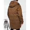 Pánska hnedá zimná parka s kapucňou