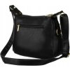 Rovicky Čierna dámska crossbody kabelka s dlhým popruhom