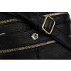 Rovicky Čierna dámska crossbody kabelka s dlhým popruhom