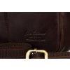 Peterson Elegantná tmavohnedá pánska kožená taška cez rameno