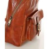 MARCO MAZZINI Camel elegantný dámsky kožený batoh (Veľkosť ONE SIZE)