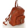MARCO MAZZINI Camel elegantný dámsky kožený batoh (Veľkosť ONE SIZE)