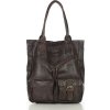 MARCO MAZZINI Tmavohnedá kabelka s vreckami