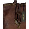 MARCO MAZZINI Hnedá shopper bag s nitmi