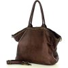 MARCO MAZZINI Hnedá shopper bag s nitmi