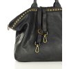 Marco Mazzini Čierna dámska shopper kožená kabelka