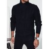 Čierny pánsky sveter so šálovým golierom
