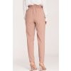 Dámske béžové elegantné nohavice s pásikom