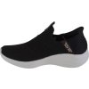 Čierne trblietavé tenisky Skechers Ultra Flex 3.0-Glitter Me Slip-ins
