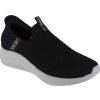 Čierne trblietavé tenisky Skechers Ultra Flex 3.0-Glitter Me Slip-ins