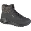 Čierne dámske zimné členkové tenisky Skechers Uno Rugged - Darling