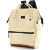 Himawari Svetložltý dámsky batoh s predným vreckom a USB portom