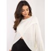 Smotanový dámsky asymetrický oversize sveter (Veľkosť ONE SIZE)