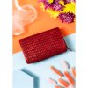 Rovicky Červená dámska peňaženka s geometrickým vzorom V315