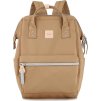 Himawari Svetlohnedý dámsky batoh s vreckom na notebook a USB portom