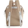 Himawari Hnedo-béžový dámsky batoh s vreckom na notebook a USB porto